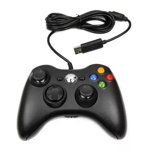 دسته بازی با سیم مدل Xbox 360 برای کامپیوتر و 360