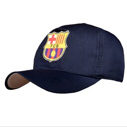 کلاه کپ بچگانه طرح بارسلونا رنگ سرمه ای کد 2020