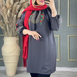 شومیز زنانه تابستانه گلدوزی جنس نخی و گلدوزی درجه یک ارسال رایگان قد 85 فری سایز از 38 تا 46 مانتو تابستانه مانتو مجلسی