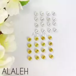 رینگ بین مهره نگین دار سایز 6 (فروش به صورت یک بسته 30 عددی)