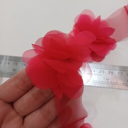 گل پارچه ای درشت حریر خوشرنگ ابعاد(35سانت)