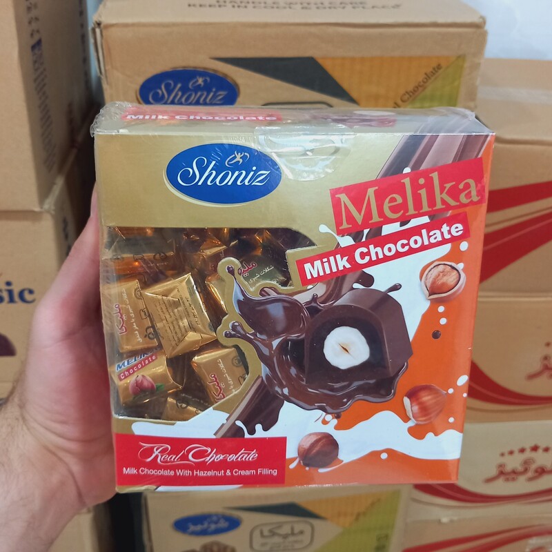شکلات مغز فندقی ملیکا وزن یک کیلو قیمت روز 900.000 تومان