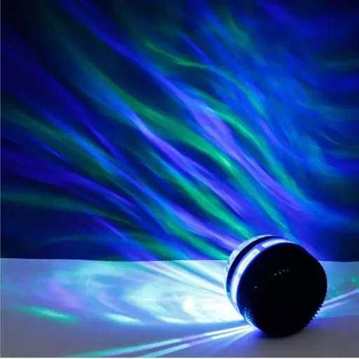 چراغ رقص نور شارژی طرح شفق LED Q6 Magic Ball  ریموت کنترل