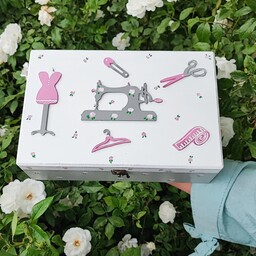جعبه خیاطی مدل گل گلی 