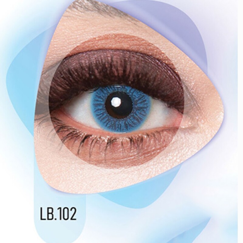 لنز چشم سالانه  آبی طوسی بدون دور    کلیرویژن  Clear Vision 