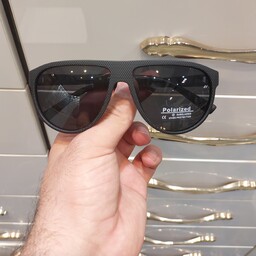 عینک آفتابی مردانه مارک اوگا اگا پلاریزه و یووی 400 مدل اشکی (رنگ مشکی)