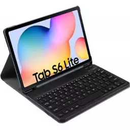 کیف کلاسوری کیبوردار smart keyboard مناسب Galaxy Tab s6lite p610-p613-p615-p619-p625باجای قلم