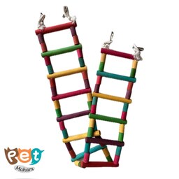 اسباب بازی پرنده مدل پله معلق 1 متری دارای گیره در هر دو طرف با رنگ خوراکی مناسب انواع پرنده 942