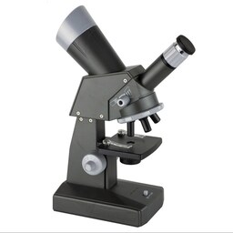 میکروسکوپ دانش آموزی 1000برابر دوطرفه مانیتور دار با نمونه آماده