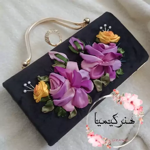 کیف کلاچ مجلسی روباندوزی