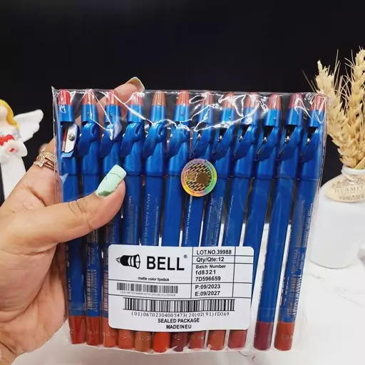 رژ مدادی تراش دار برند بل BELL اورجینال