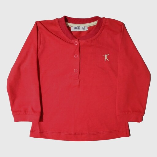 تیشرت نوزادی پسرانه تابستانه رنگ قرمز سایز 80 مناسب برای 9 الی 12 ماه کد 941622547