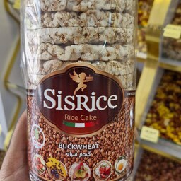 سیس رایس کیک برنجی رژیمی میان وعده رژیمی با طعم گندم سیاه