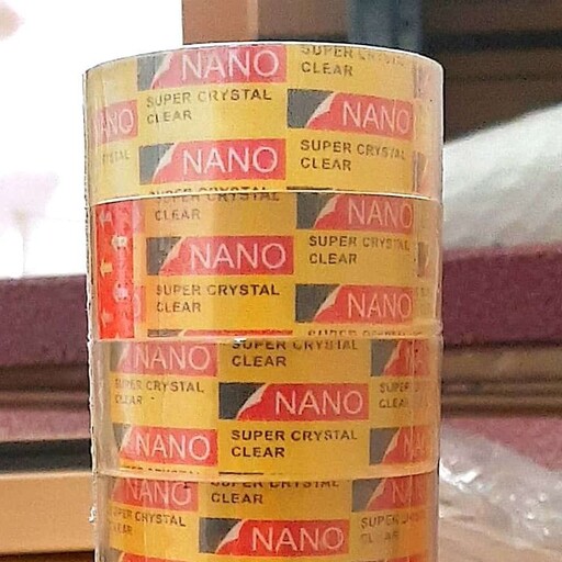 پک 10 تایی چسب نوارNANO SUPER CRYSTAL   36 CLEAR   یارد 18 میل