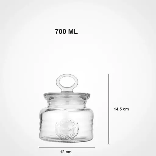 بانکه روستیک شیشه ای 700 میلی لیتری لیمون