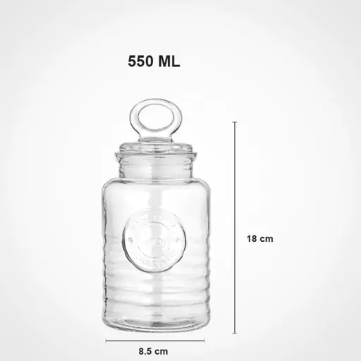 بانکه روستیک شیشه ای سایز 2(1.5 لیتری) لیمون