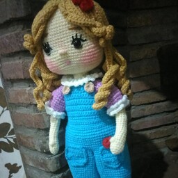 عروسک بافتنی دختر لینا 