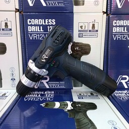 دریل پیچ گوشتی شارژی تک باطری 12 ولت ویوارکس مدل VR12V-1C