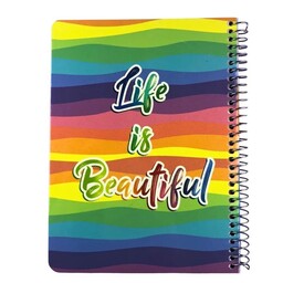 دفتر یادداشت برنامه ریزی روزانه طرح رنگین کمان 80 برگ