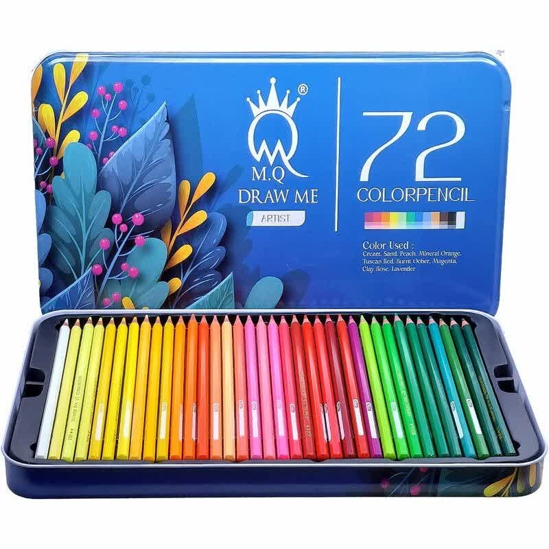 مداد رنگی 72 رنگ مدل آرتیست جعبه فلزی ام کیو