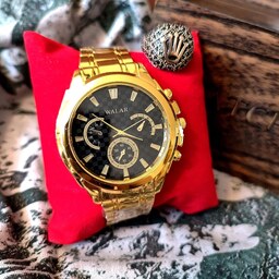 ساعت مردانه مارک محبوب والار طرح کورنو به همراه انگشتر طلاروس رنگ ثابت همراه جعبه کادویی