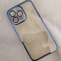 قاب گوشی iPhone 13 Pro آیفون طرح پشت طلق نرم شیشه ای شفاف