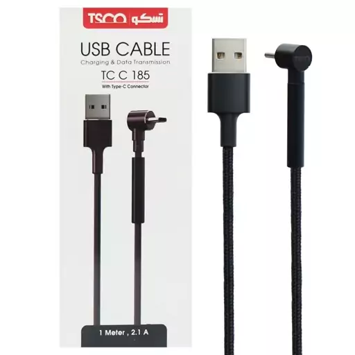 کابل تبدیل USB به USB-C تسکو مدل TC C185 طول 1 متر

