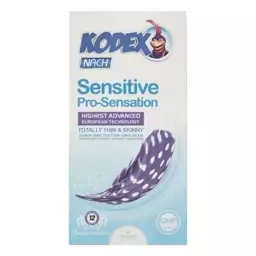  کاندوم ناچ کدکس مدل بسیار نازک و حساس Sensitive بسته 12عددی