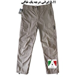 شلوار تاکتیکال 511 ایرانی درجه یک خاکی شلوار 8 جیب طرح نظامی نسبتا ضخیم شلوار تک 5.11 کوهنوردی جیب کج شلوار 511 تاکتیکال