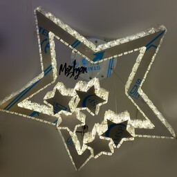 لوستر ستاره کریستالی مدرن