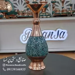 گلدان صراحی فیروزه کوبی برند پرنسا