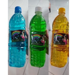 مایع حباب ساز  بطری در چند رنگ وزن حدودی 1لیتر