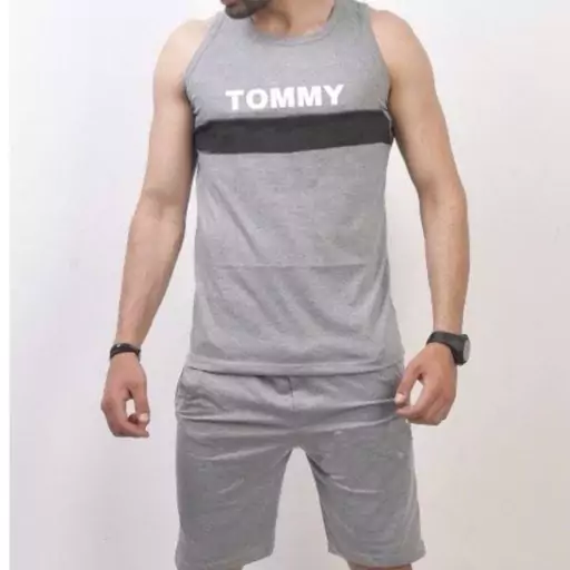 تاپ شلوارک مردانه ملانژ tommy