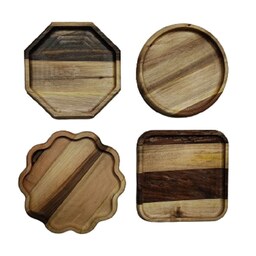 سینی چوبی در طرح های مختلف با کیفیت مناسب برای منزل و کافی شاپ ها (تک و عمده)