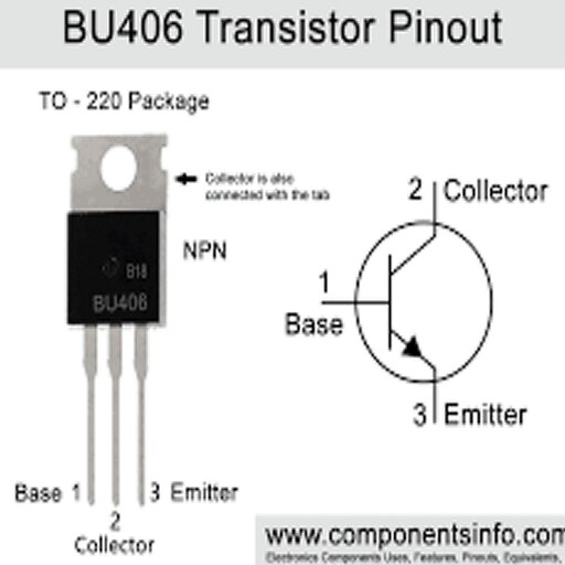 ترانزیستور BU406 بخور سرد الکترونیک