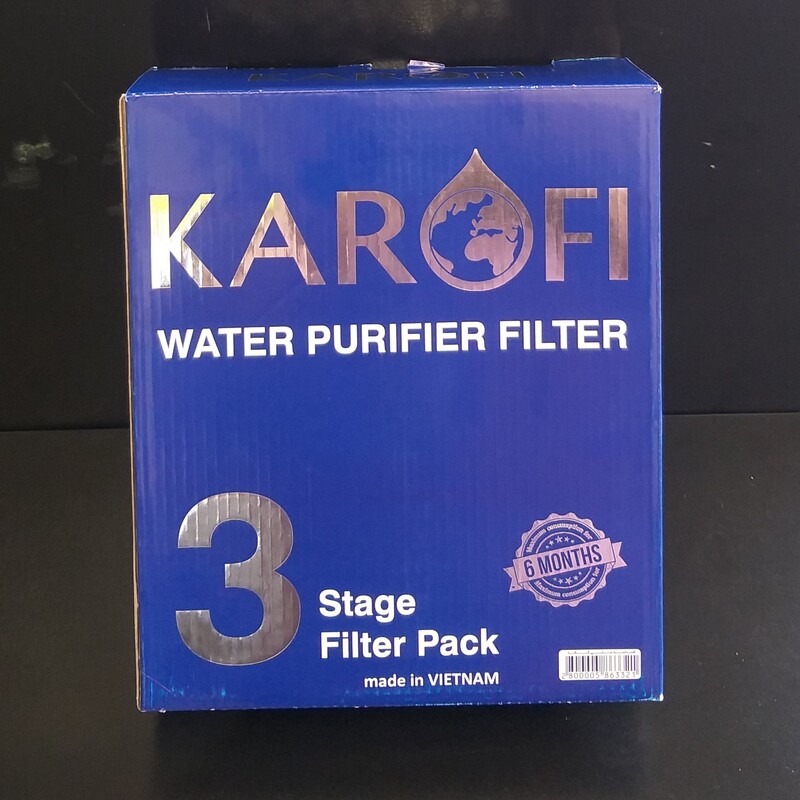 پک سه مرحل ای فیلتر دستگاه تصفیه آب karofi ویتنام ،وارداتی