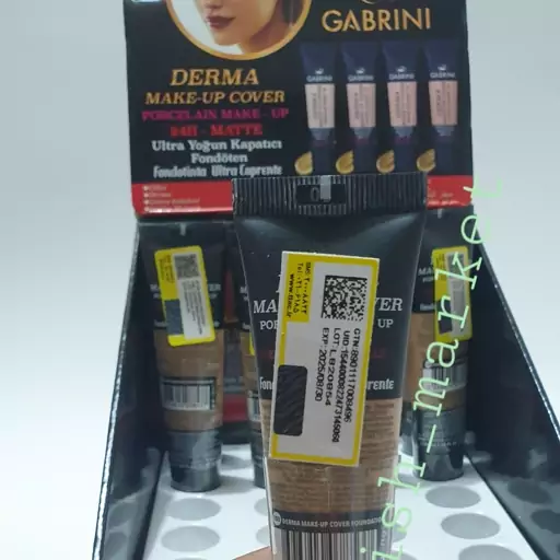 کرم پودر گابرینی مات سری Derma شماره 104 اصل ترکیه GABRINI