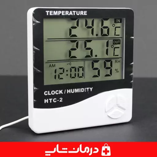 دماسنج و رطوبت سنج دیجیتال مدل htc 2 دما سنج رطوبت سنج محیطی درمان شاپ فروشگاه اینترنتی محصولات بهداشتی درمانی طبی401367