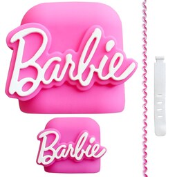 محافظ کابل باربی مدل Pink-Bبه همراه محافظ شارژر دیواری مجموعه 4 عددی 
