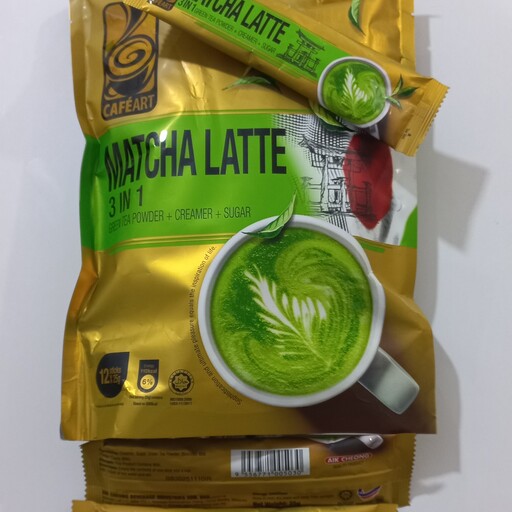 چای ماچا لاته ژاپنی اصل 12 ساشه ای MATCHA LATTE