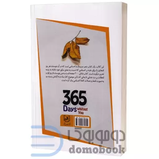 کتاب 365 روز بدون تو اثر آخیرا انتشارات باغ فکر دو زبانه