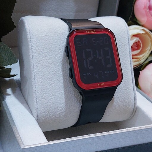 ساعت مچی دیجیتالی LASIKA مدل  W-F157 مشکی قرمز