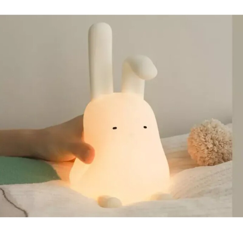 چراغ خواب رومیزی فانتزی شارژی کودکانه Cartoon folding ear rabbit night light