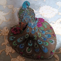 تزیین حنا با نقش طاووس مخصوص حنابندان