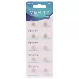 باتری سکه ای Verity Alkaline AG4 بسته 10 عددی ارسال رایگان