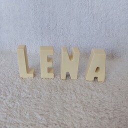 استند اسم رنگ شده LENA ، استند حروف LENA رنگی  ، اسم لنا