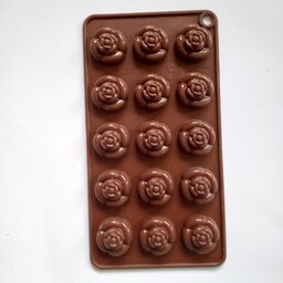 قالب پاستیل،شکلات،ژله و انواع دسر  در ابعاد 20در10سانت،،طرح  گل رز 