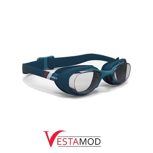 عینک شنا نابایجی لنز شفاف طرح اسپرت رنگ یشمی  مدل  XBASE