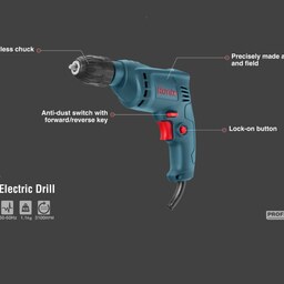 دریل رونیکس سه نظام اتوماتیک  350 مدل 2113 وات ،  برقی 10 میلی متری  با گارانتی معتبر