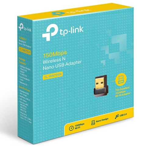 کارت شبکه usb بی سیم N 150 Nano برند TP-Link TL-WN725N